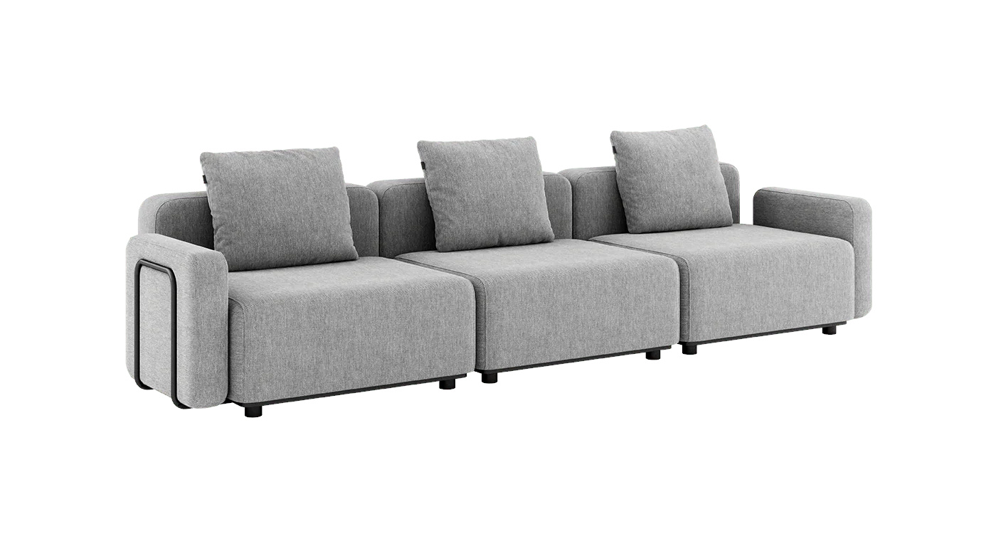 Cobana Loungesofa 3-Sitzer mit Armlehnen, cobana sand melange