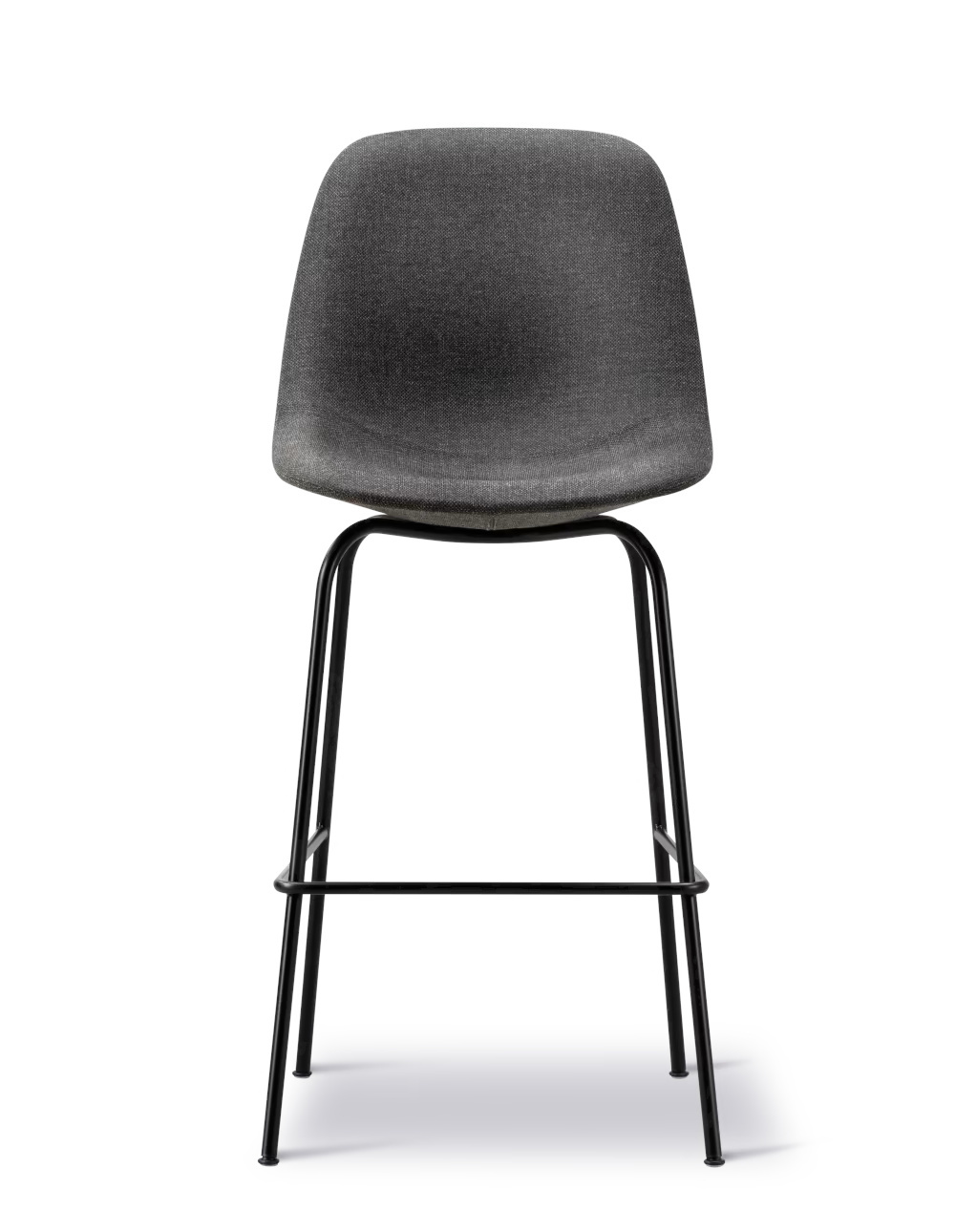 Eyes 4 Leg Barstool, höhe 75 cm, schwarz / re-wool 198