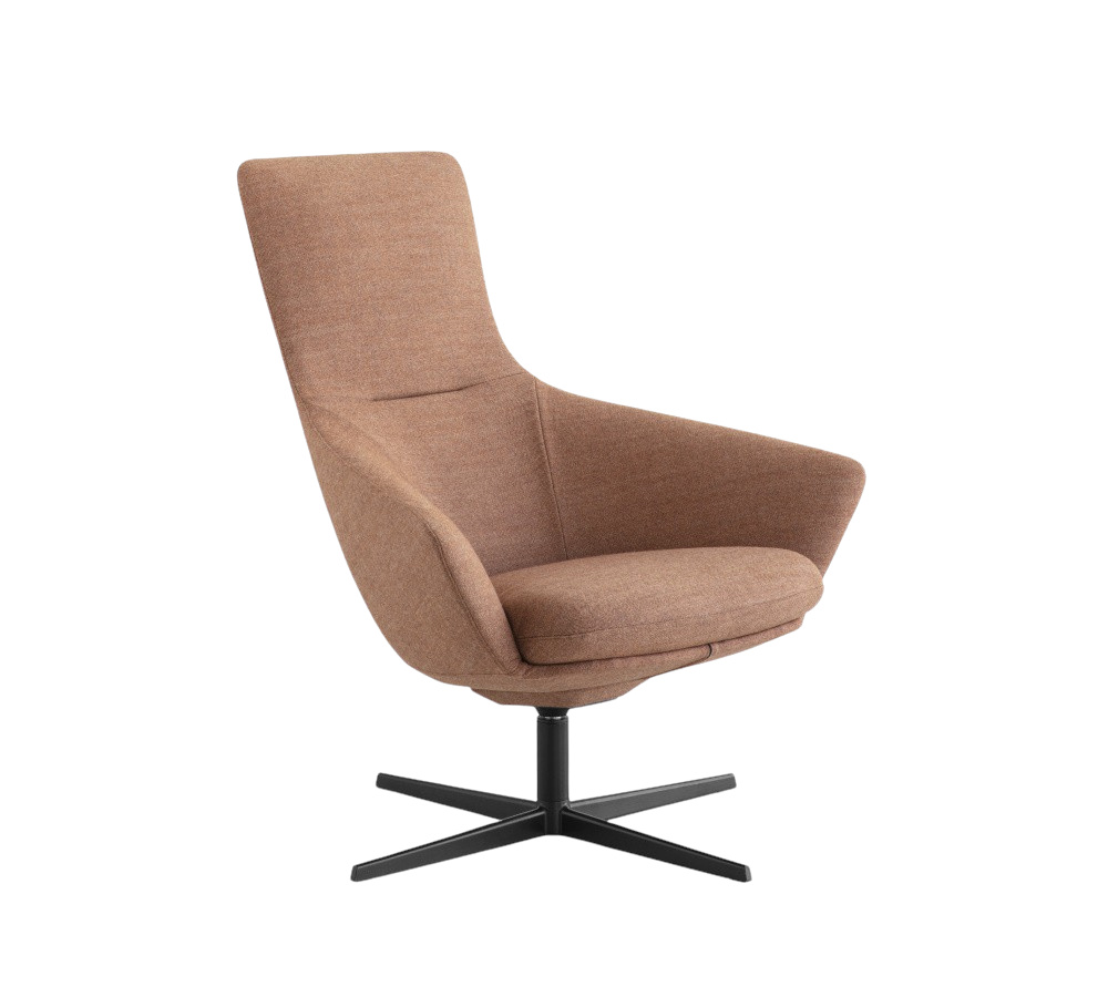 Wing Tip Loungesessel, drehbarem Kreuzfuß