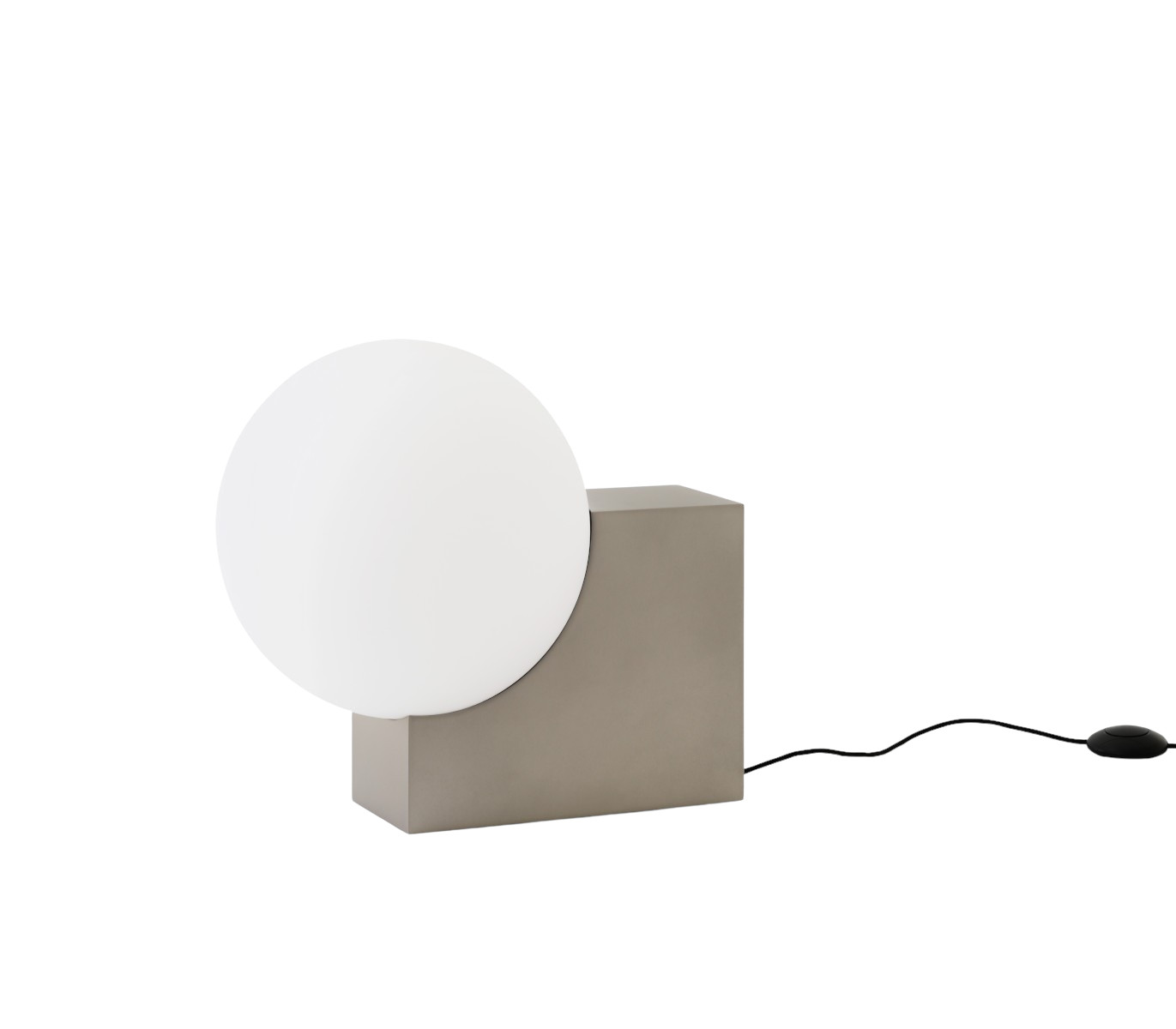 &Tradition Journey SHY4 Stehleuchte aus gebürstetem Stahl, moderne Designlampe mit Glasdiffusor für stilvolle Beleuchtung