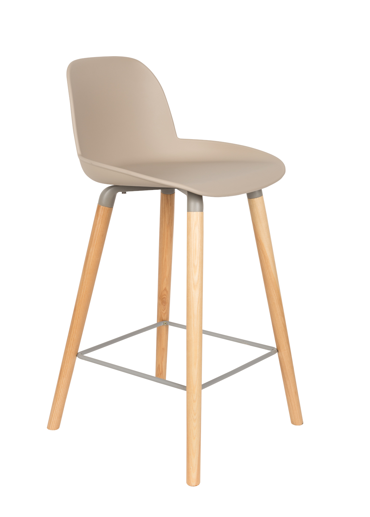 Zuiver Grau/Grün Albert Kuip Barhocker, Höhe 65 Cm, Taupe