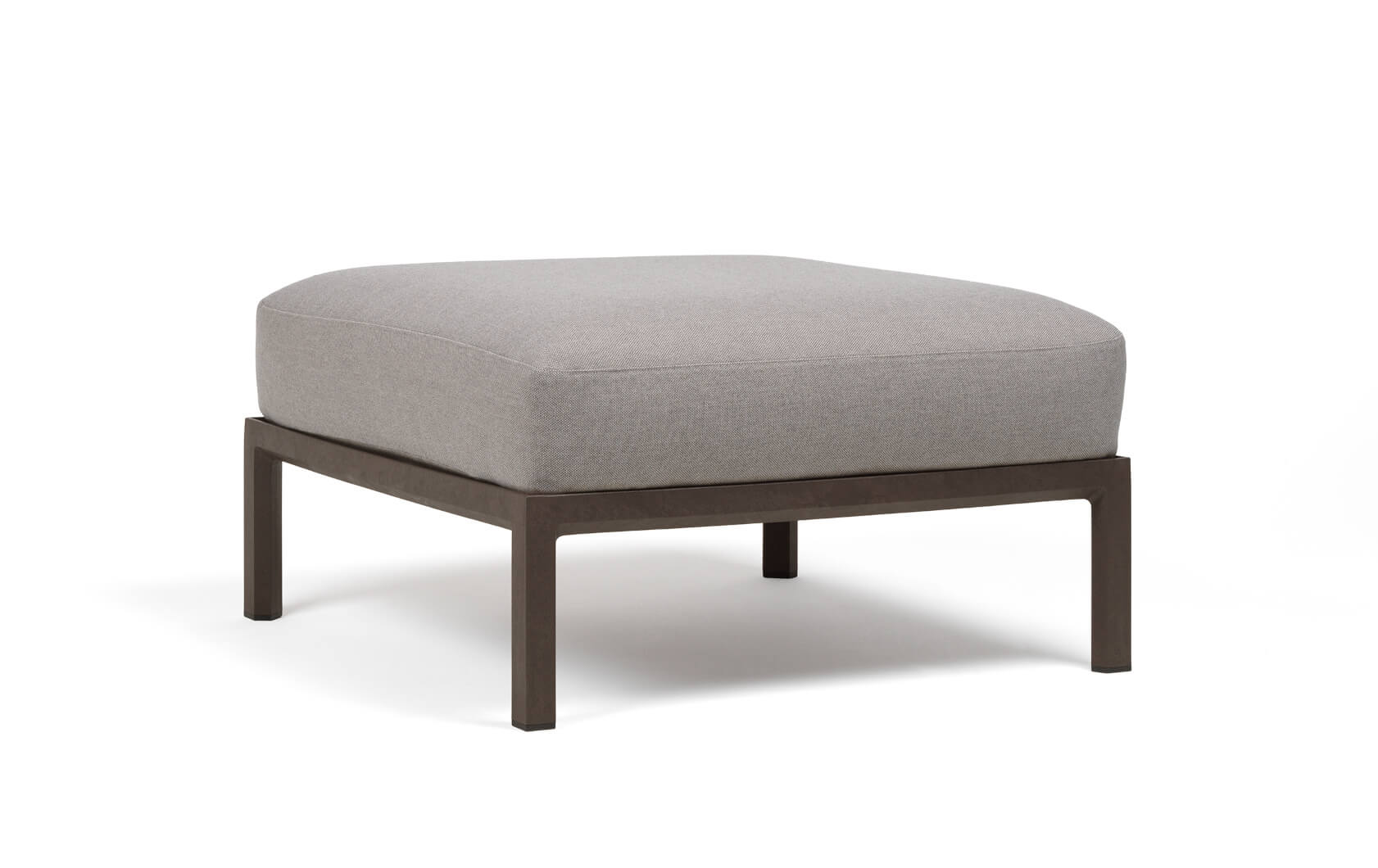 Nardi Maximo Pouf terra/lava, wetterfester Outdoor-Hocker, leicht, langlebig, modernes italienisches Design