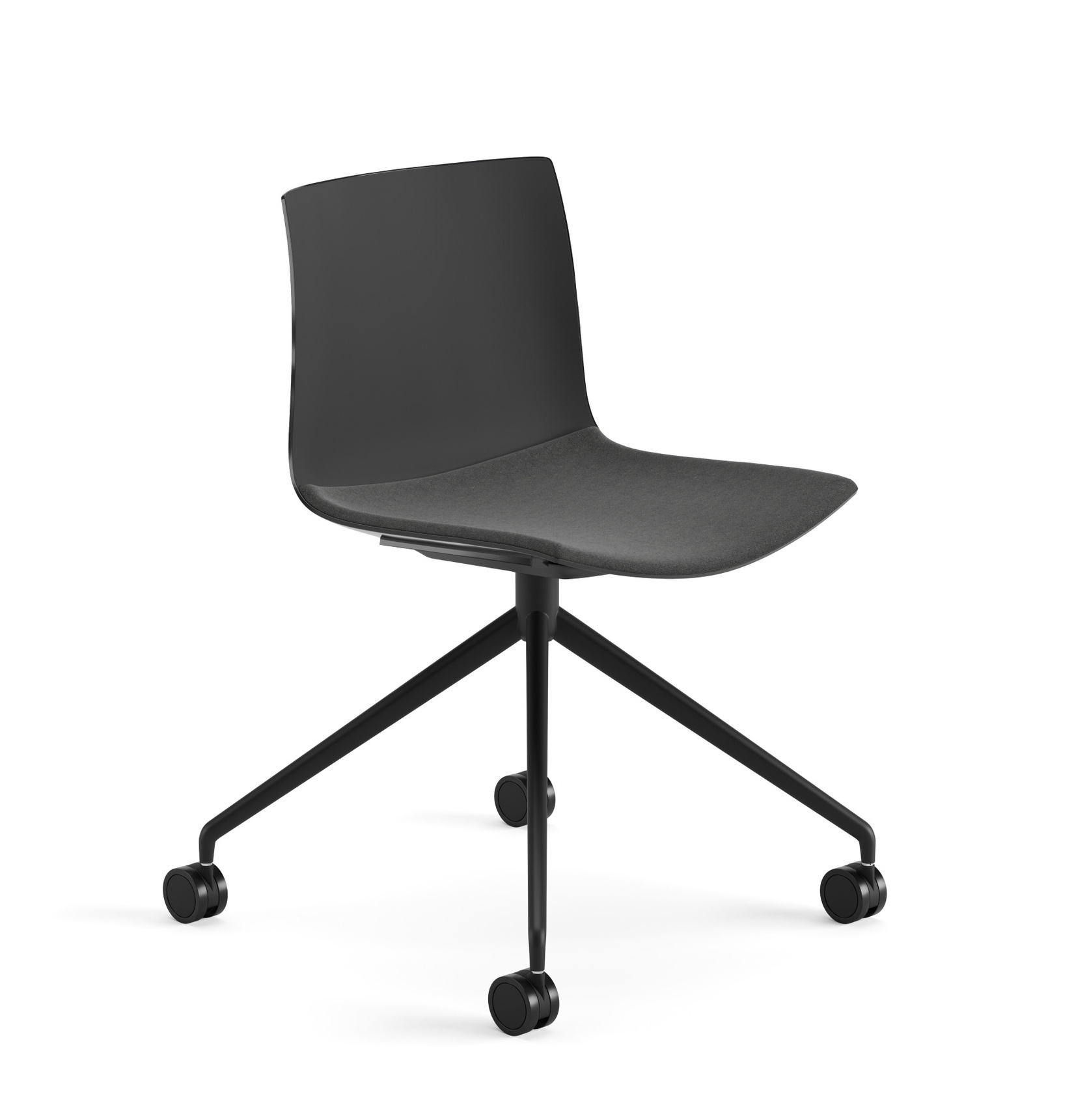 Catifa 46 Stuhl, kunststoff mit polstersitz #0290