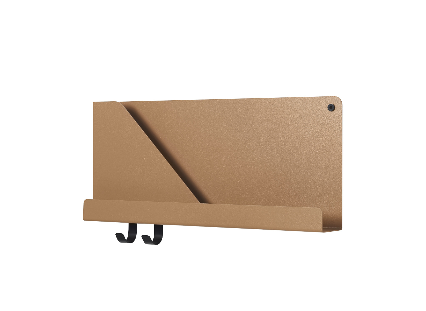 Folded Wandregal, 51 x 22 cm, schwarz