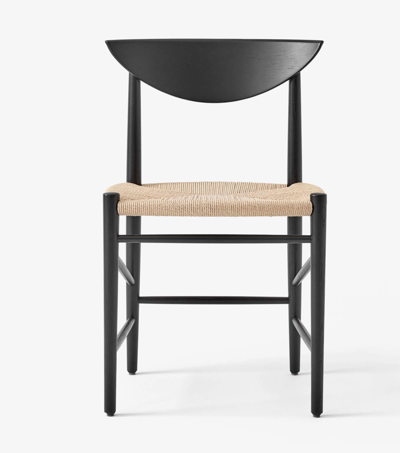 &Tradition Drawn HM3 Stuhl, schwarze Eiche, zeitloses dänisches Design – stilvoll im Ess- oder Arbeitszimmer