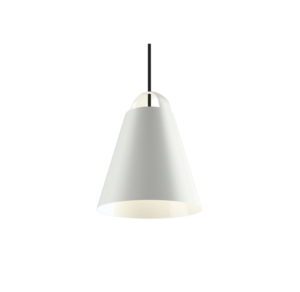 Louis Poulsen Above Pendelleuchte weiß Ø 25 cm, minimalistisch, skandinavisches Design, blendfreies Licht