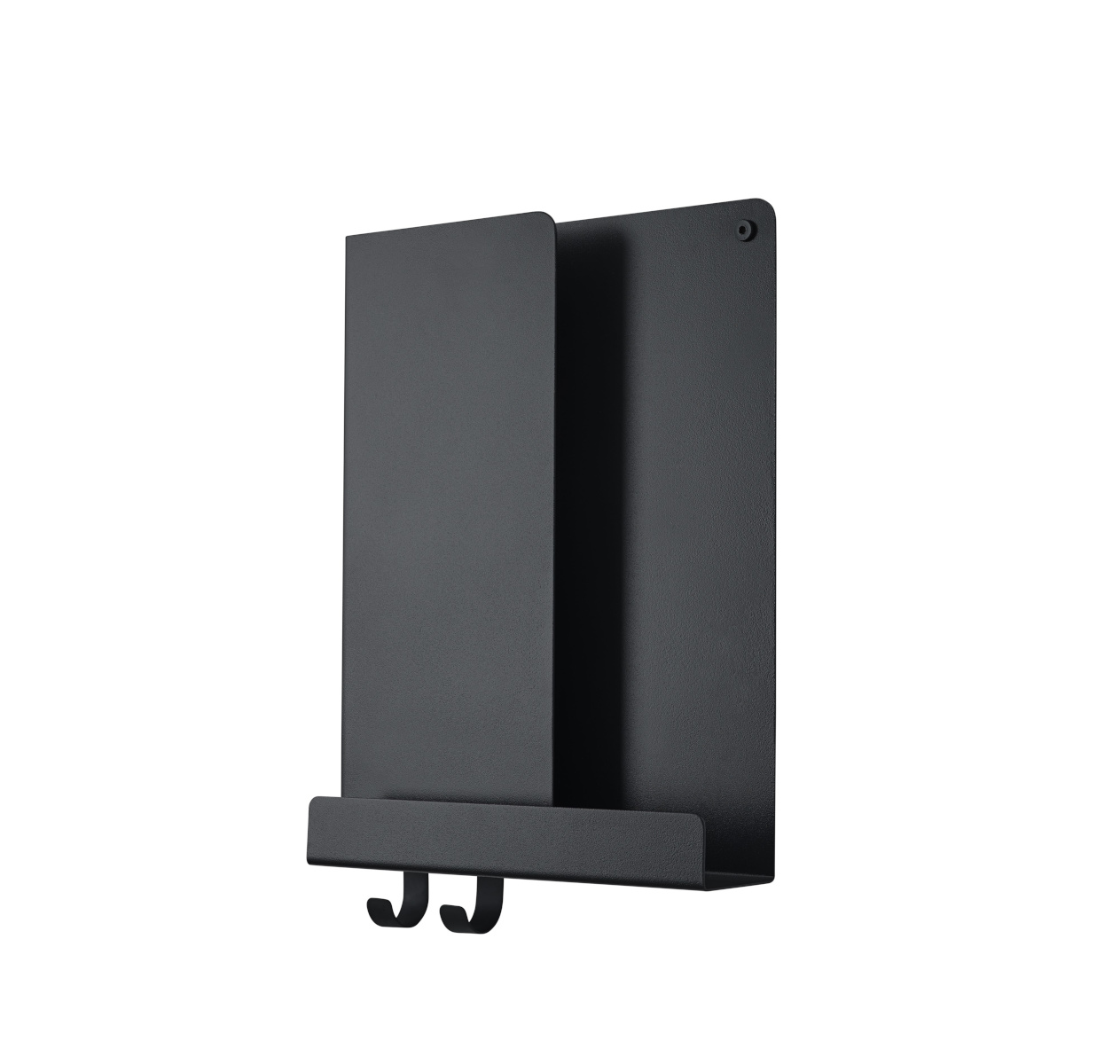 Folded Wandregal, 29 x 40 cm, schwarz