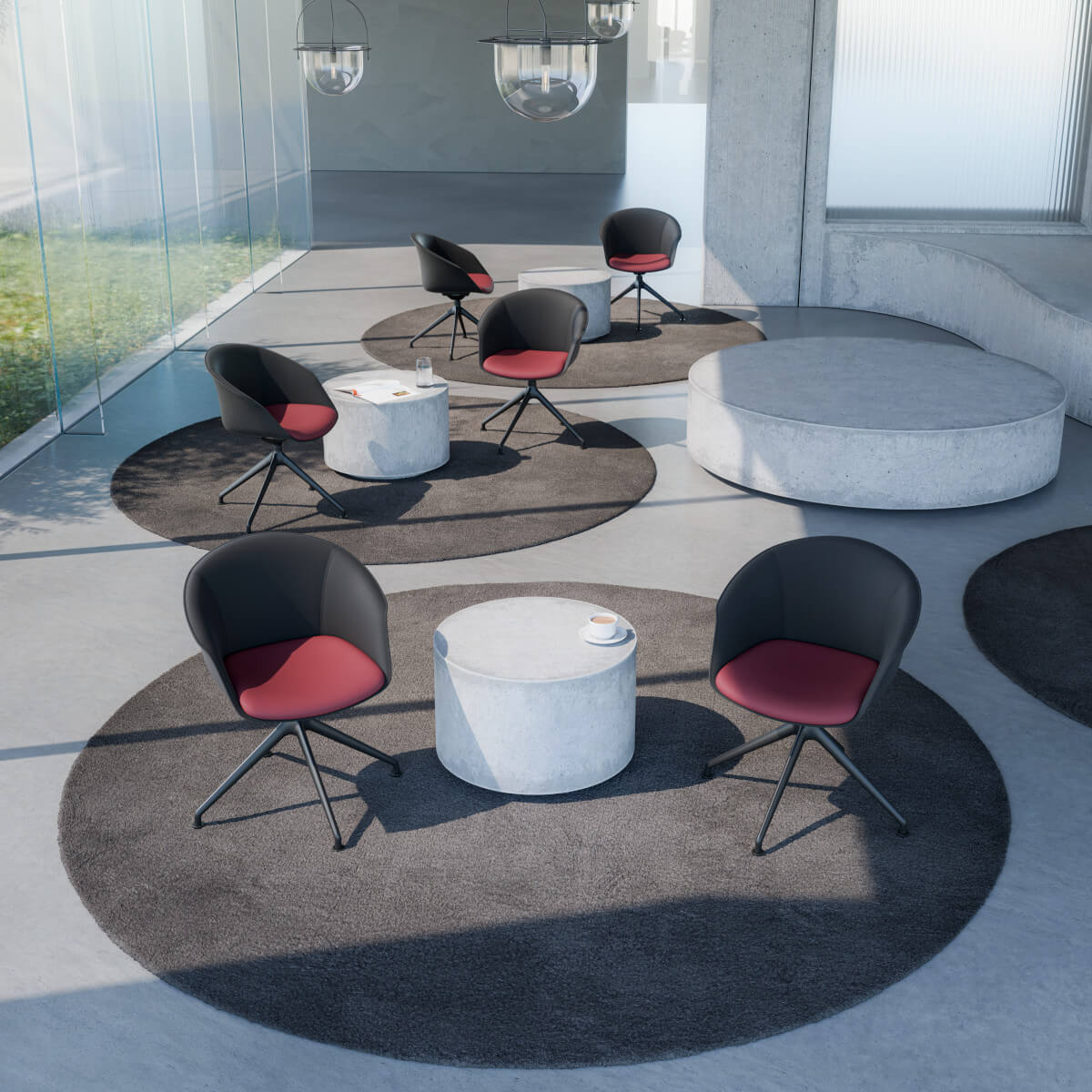 SHUFFLEis1 SU364 Clubsessel von Interstuhl, komfortabel, stapelbar, hochwertiges Material, perfekt für Büro oder Lounge