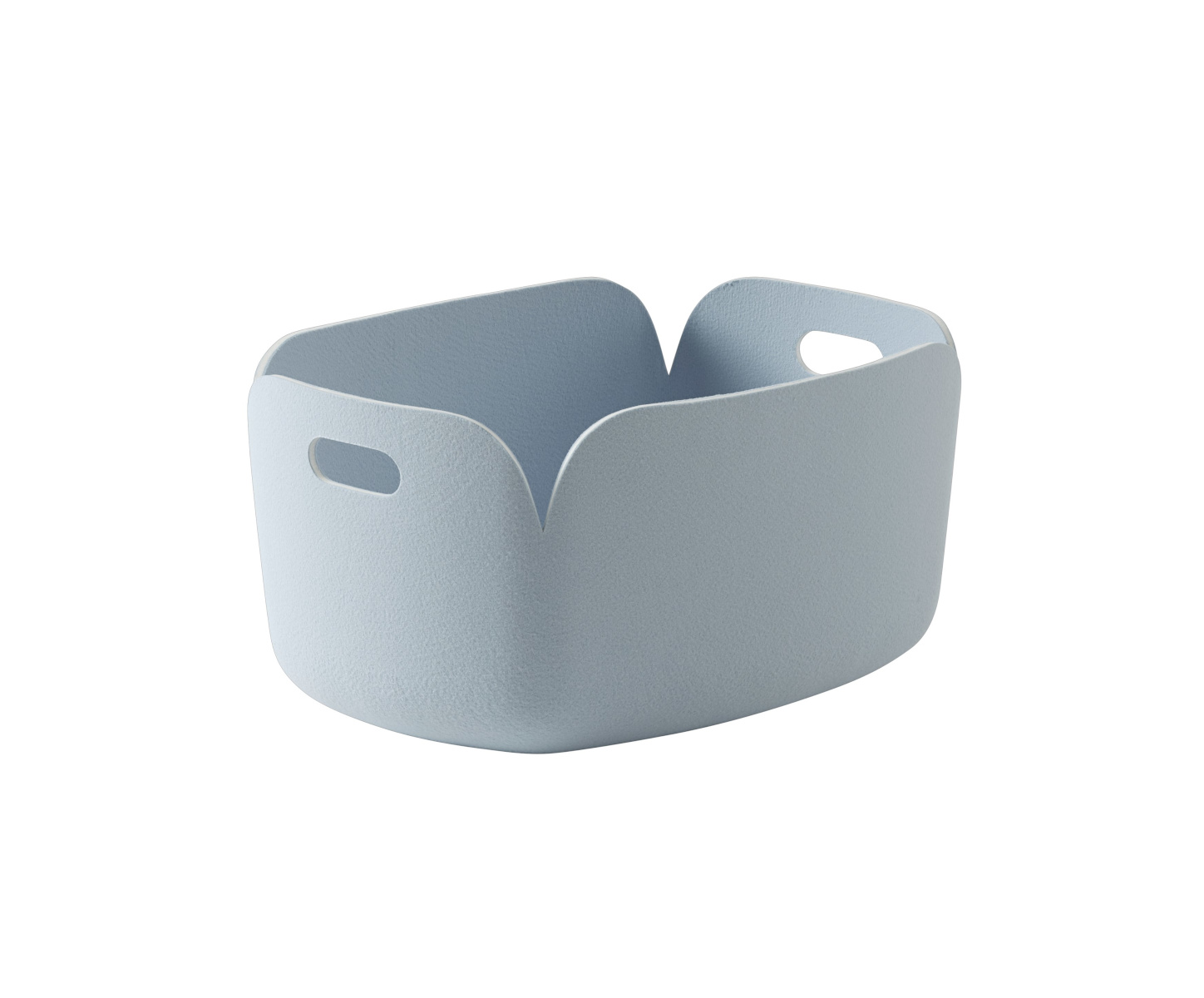 Muuto Restore Aufbewahrungskorb Hellblau – nachhaltige Aufbewahrungslösung im skandinavischen Design Muuto Restore Aufbewahrungskorb in Hellblau – praktischer und stilvoller Korb aus recyceltem Material für moderne Wohnräume