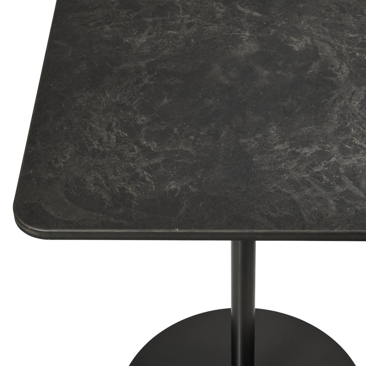 Mater Cafe Tisch, 60 x 60 cm, coffee waste black