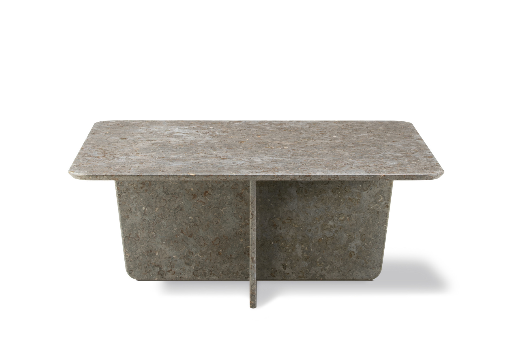 Tableau Couchtisch, 100 x 100 cm, dark atlantico limestone