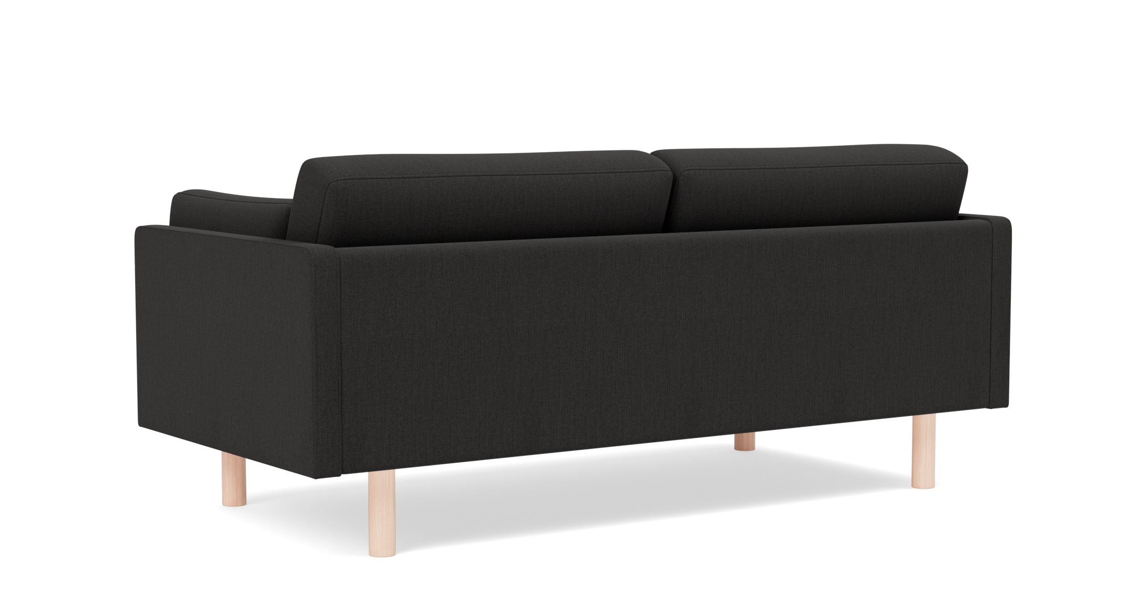 EJ220 Sofa 2-Sitzer, 76 cm, eiche geseift / re-wool 198