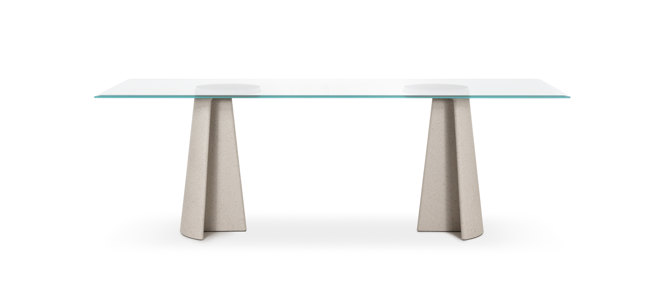 Ancora Tisch, 220 cm, klarglas