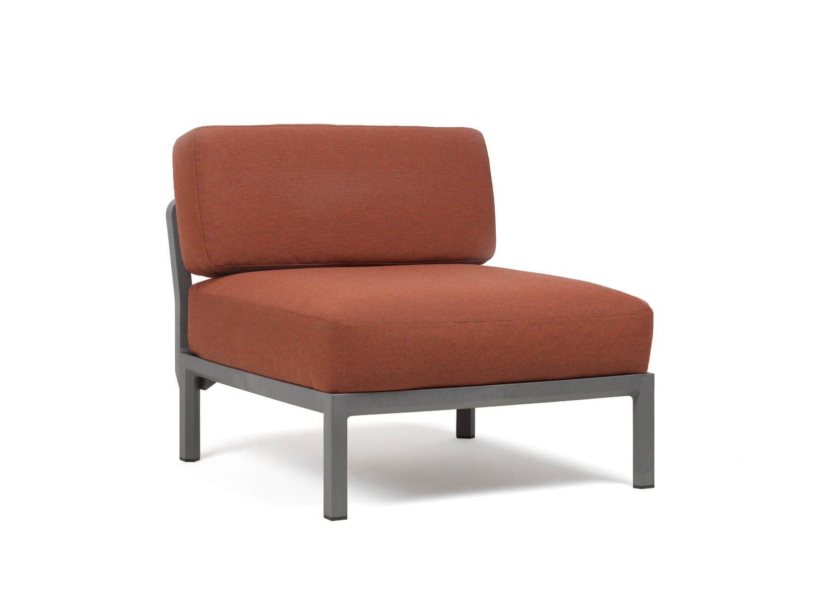 Nardi Maximo 5 Modulsofa Mittelelement – Outdoor-Sofa Made in Italy Nardi Maximo 5 Modulsofa Mittelelement, Outdoor-Sofa, wetterfest, langlebig, Made in Italy, basalto/cannella
