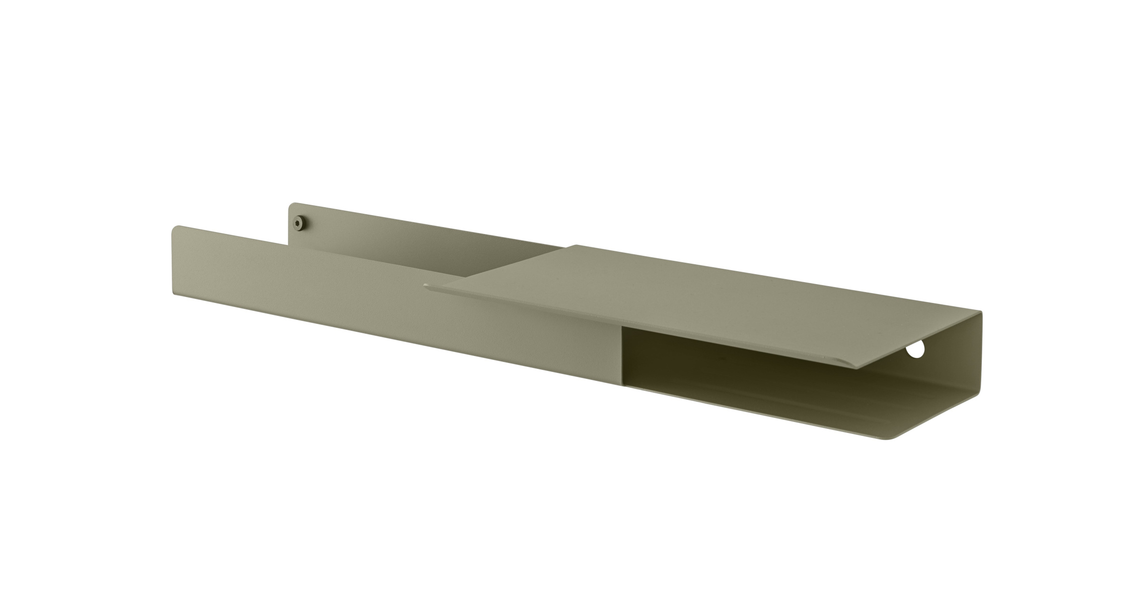 Folded Platform Wandregal, 62 x 5 cm, schwarz