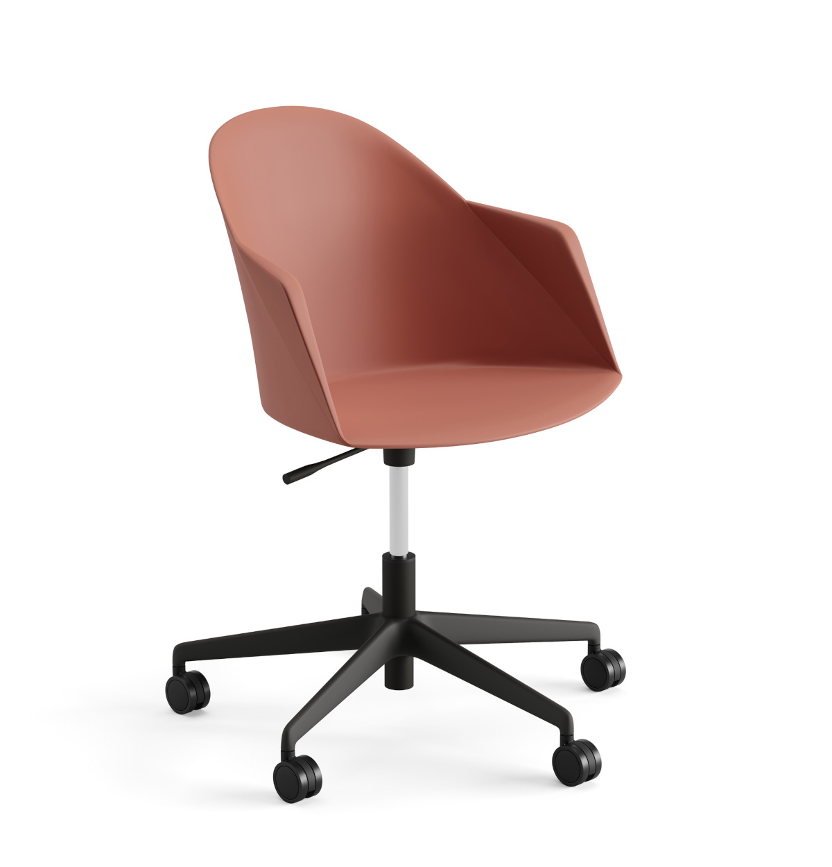 Cila Go Drehstuhl, kunststoff, schwarz / rost #2310