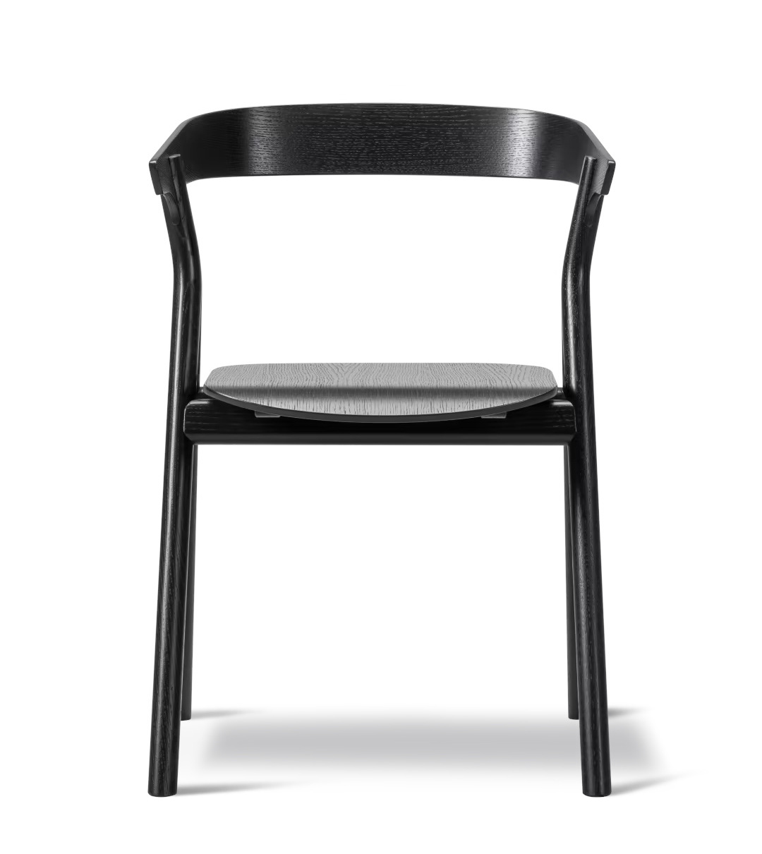 Yksi Armlehnstuhl, eiche schwarz lackiert