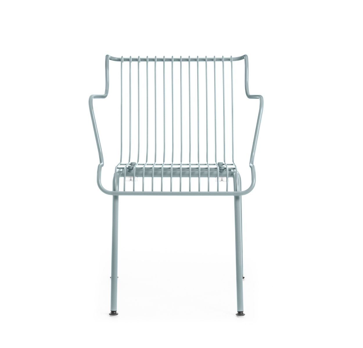 Magis South Armlehnstuhl, hellblau, moderner Armlehnstuhl aus Italien, leicht, ergonomisch, komfortabel