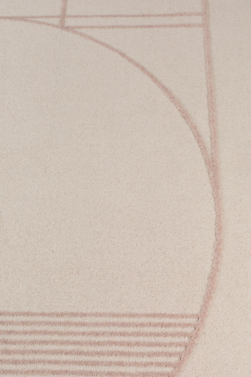 Bliss Teppich, 160 x 230 cm, natur / pink