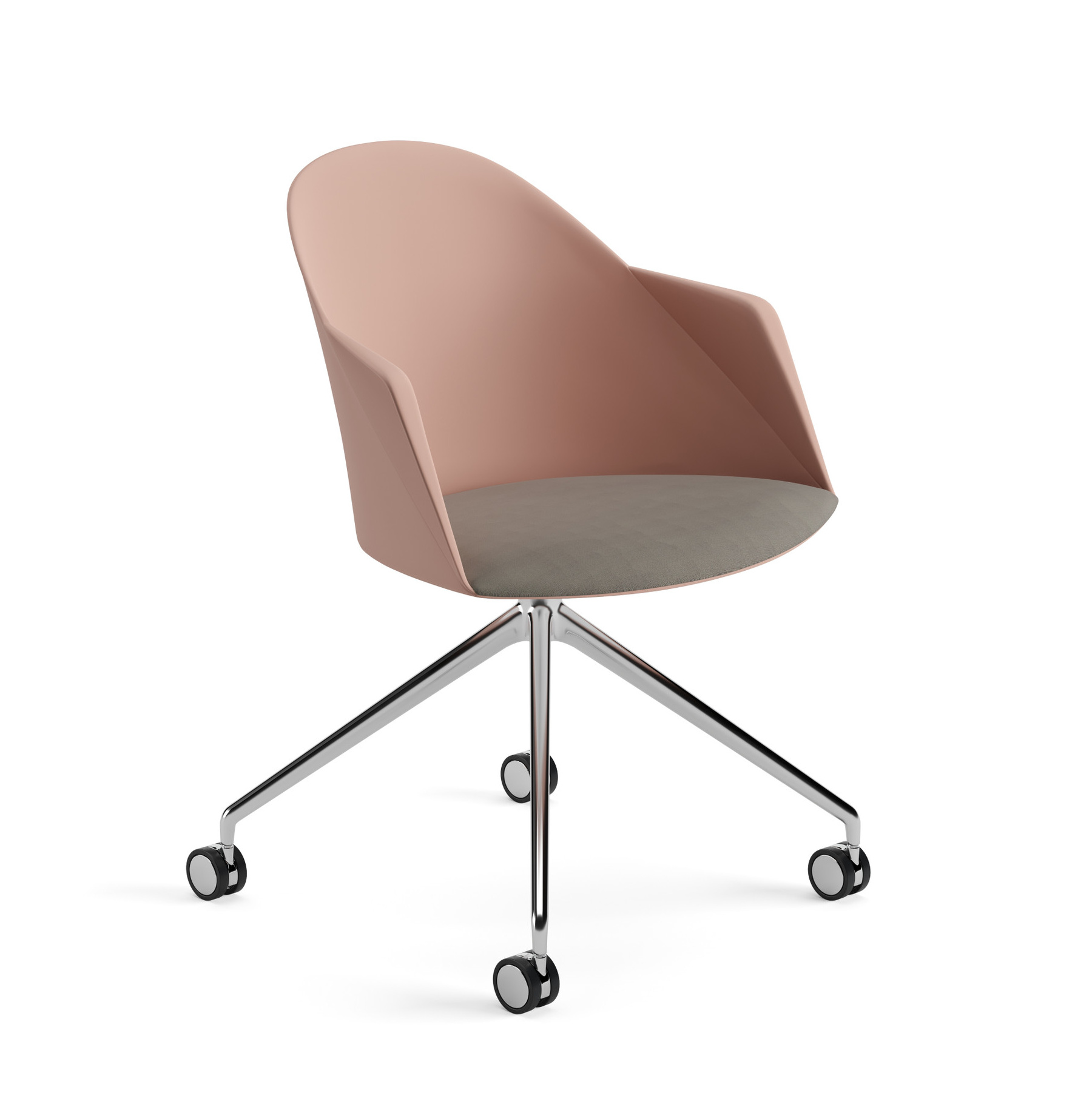 Cila Armsessel, kunststoff mit polstersitz #2233