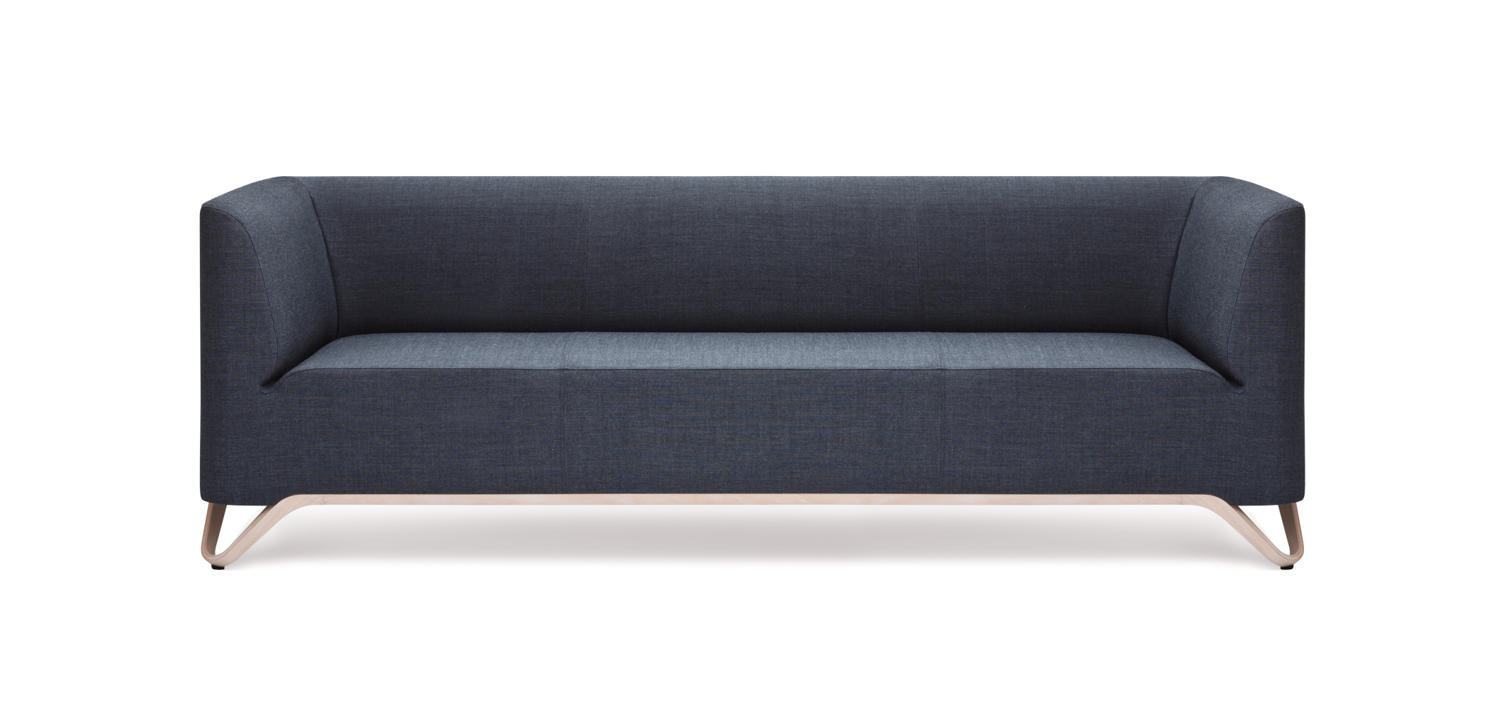 SoftBox 31 Sofa 3-Sitzer mit Armlehnen, Kufengestell