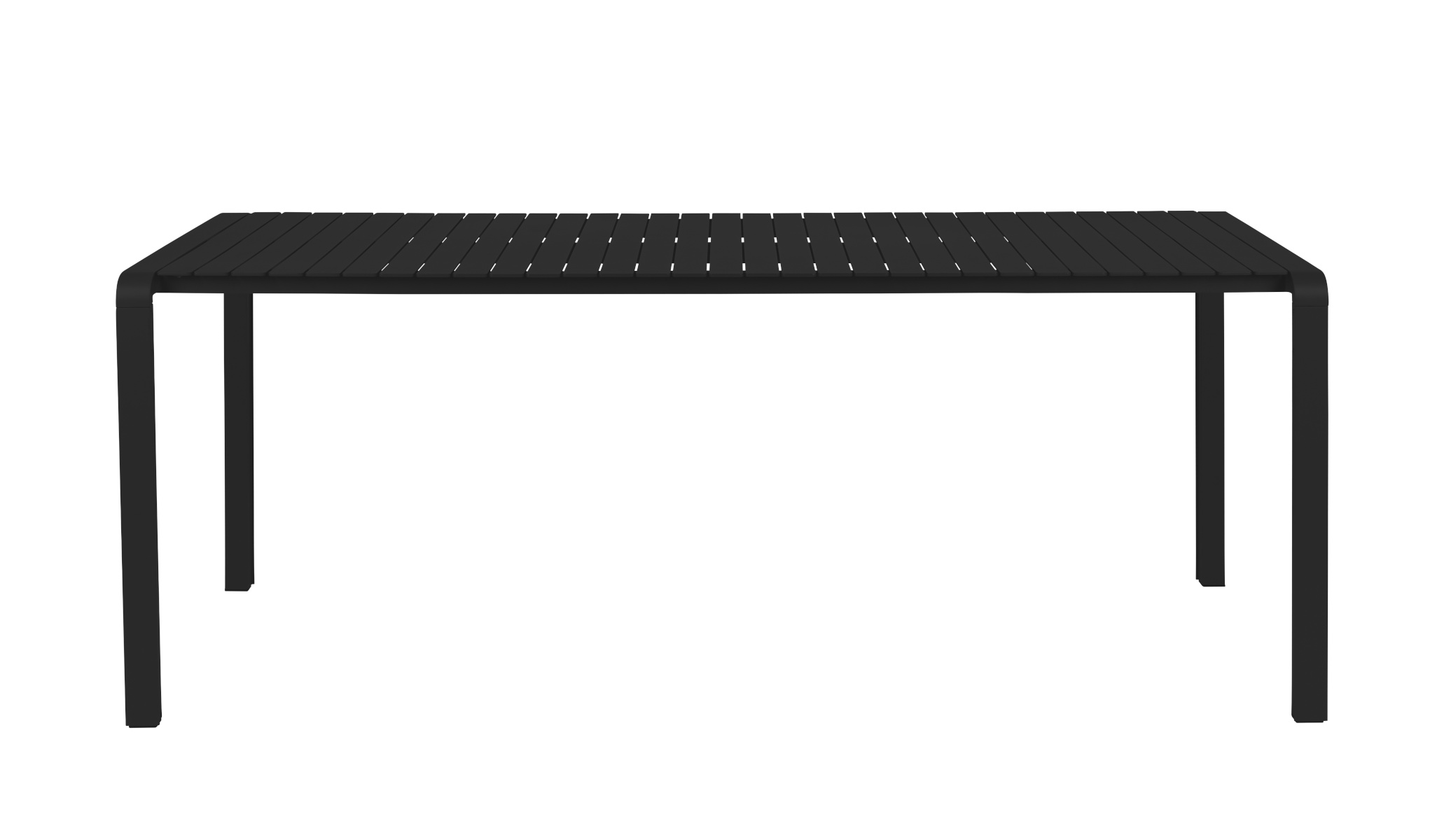 Vondel Tisch, 214 x 97 cm, schwarz