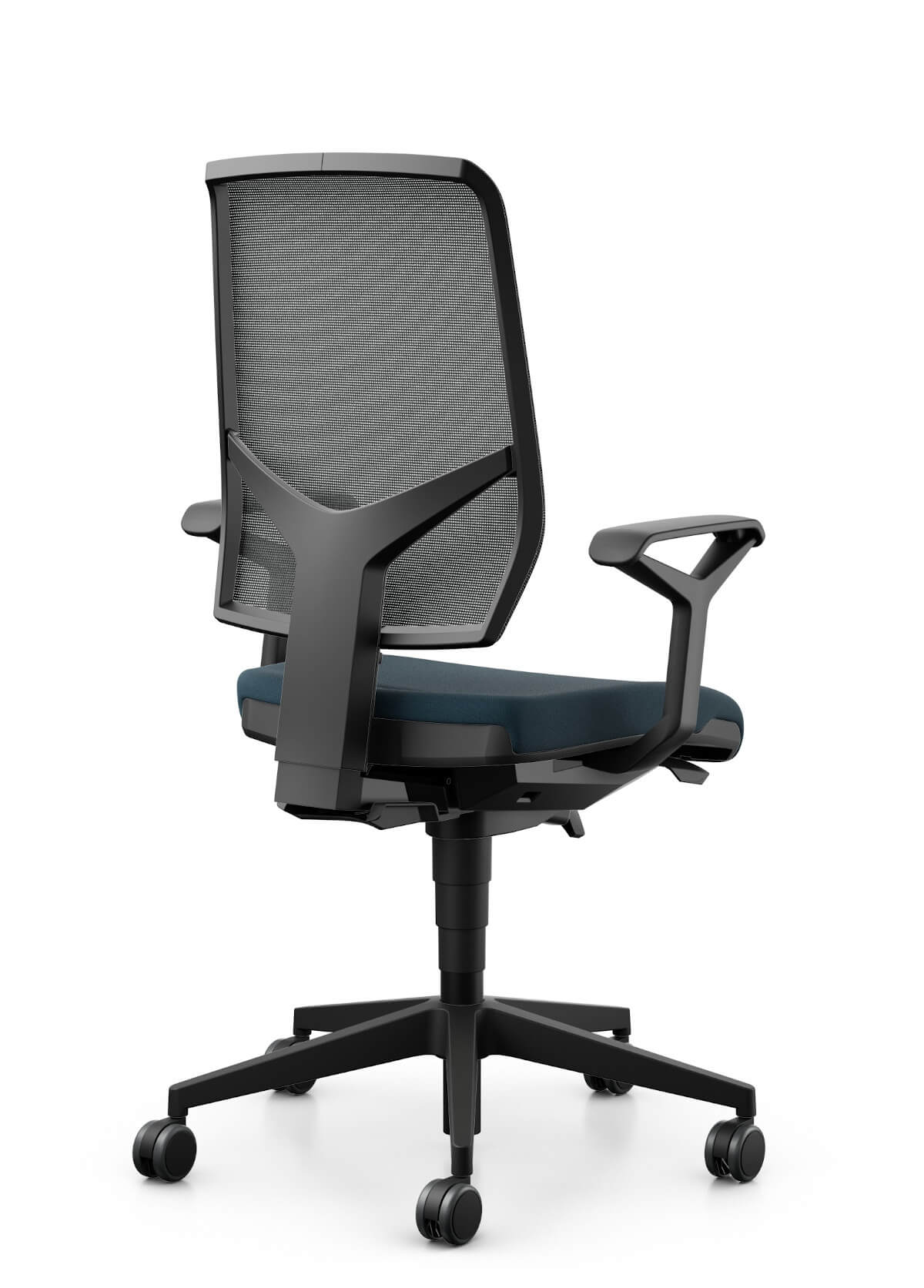 Giroflex 68-3519 Bürostuhl mit atmungsaktivem Netzrücken und ergonomischer Sitzform für langes, komfortables Arbeiten
