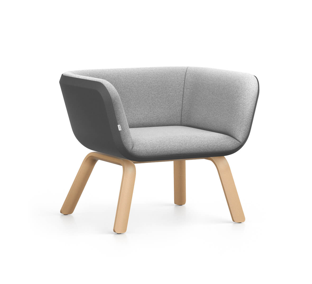 Bequemer Interstuhl HUB HU140 Sessel mit stilvoller Form, ergonomisch, vielseitig für Büro, Warte- und Loungebereiche