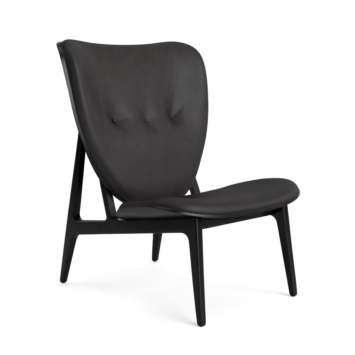 Elephant Lounge Chair, eiche schwarz / dunes anthrazit 21003 Elephant Lounge Chair, eiche schwarz / dunes anthrazit 21003