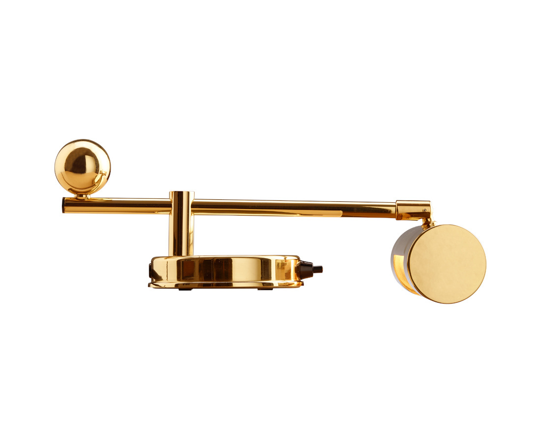 Tecnolumen DS 28 De Stijl Klavierleuchte Messing poliert, zeitloser Bauhaus Klassiker, elegant, funktional und langlebig