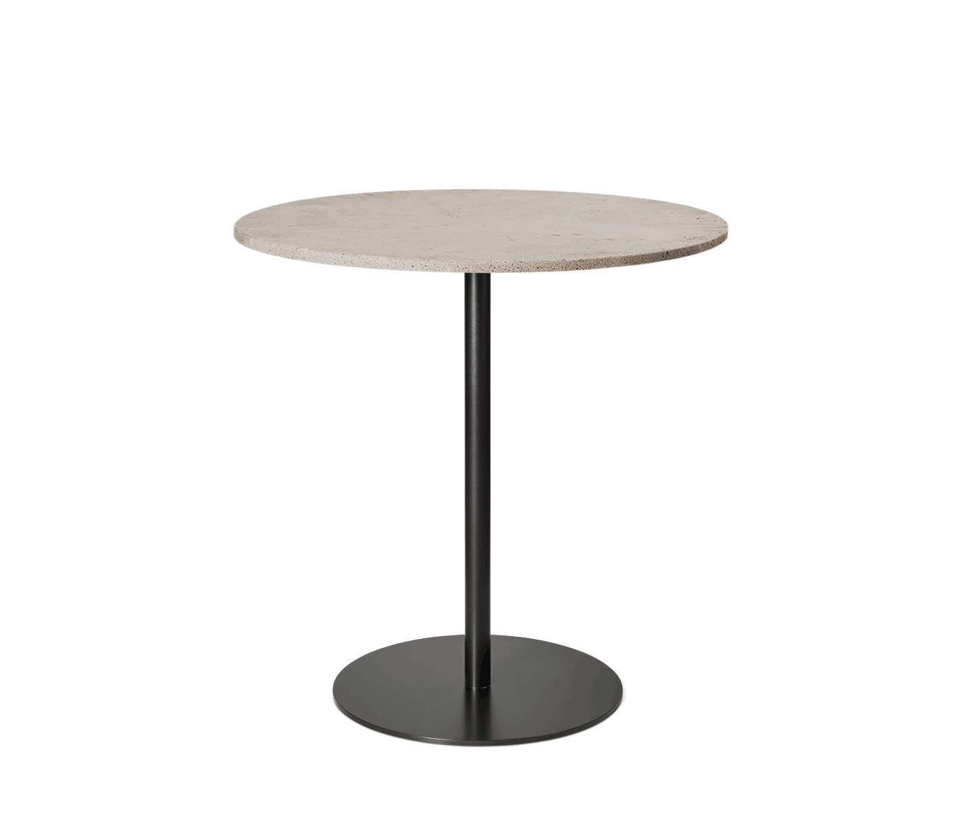 Mater Cafe Tisch, Ø 70 cm, coffee waste black