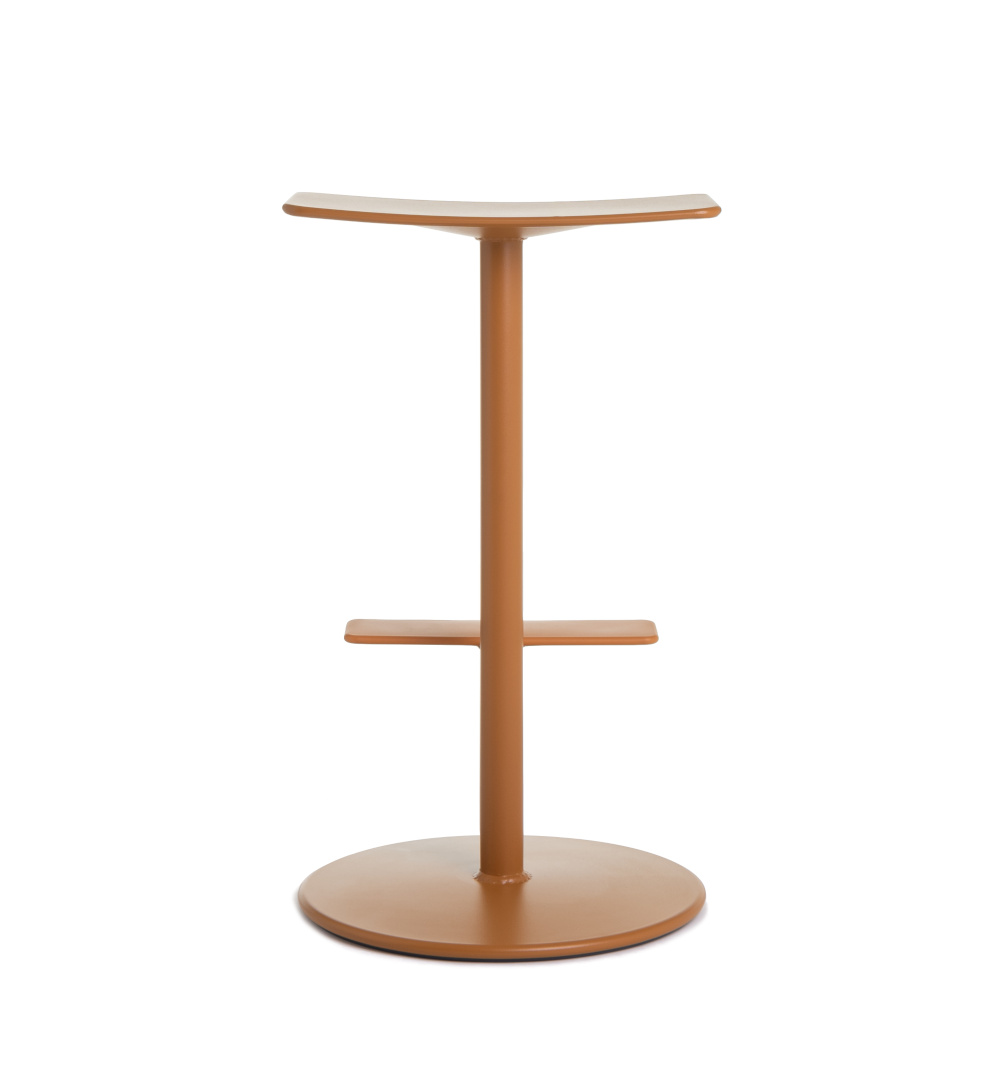 Magis Sequoia Barhocker, 66 cm hoch, ocher, komfortabel, stabil, modernes italienisches Design