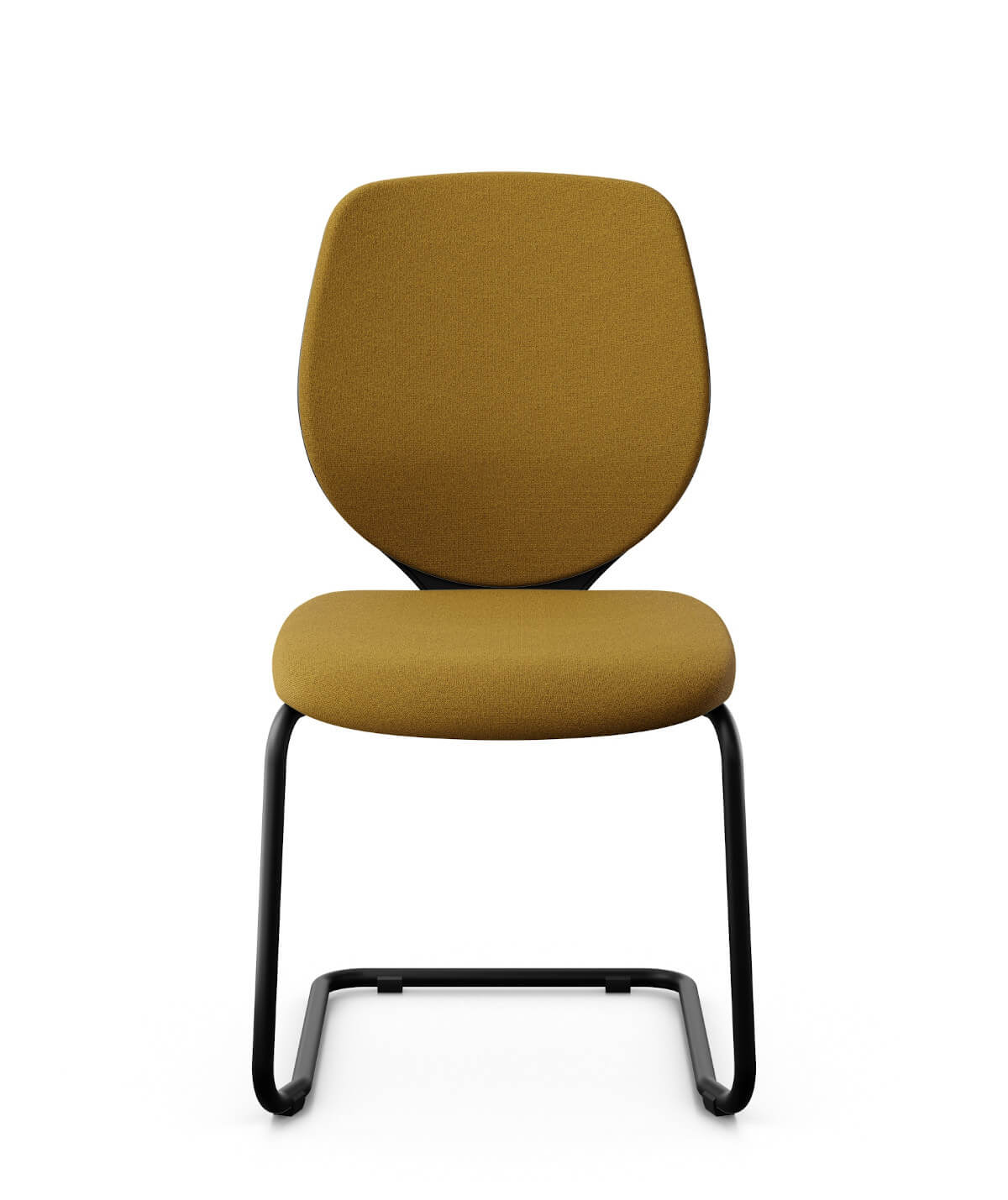 Giroflex 353-3503 Besucherstuhl mit Polsterrücken, moderner Freischwinger für Wartebereich