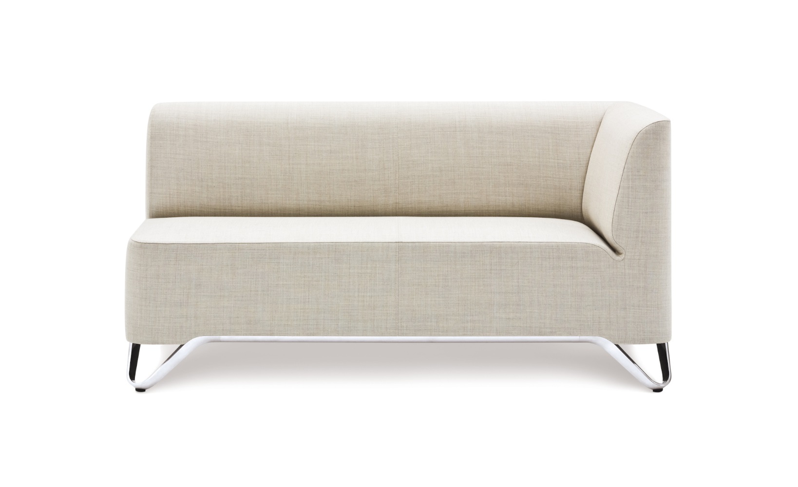 SoftBox 2L Sofa 2-Sitzer, Armlehnen links, Kufengestell