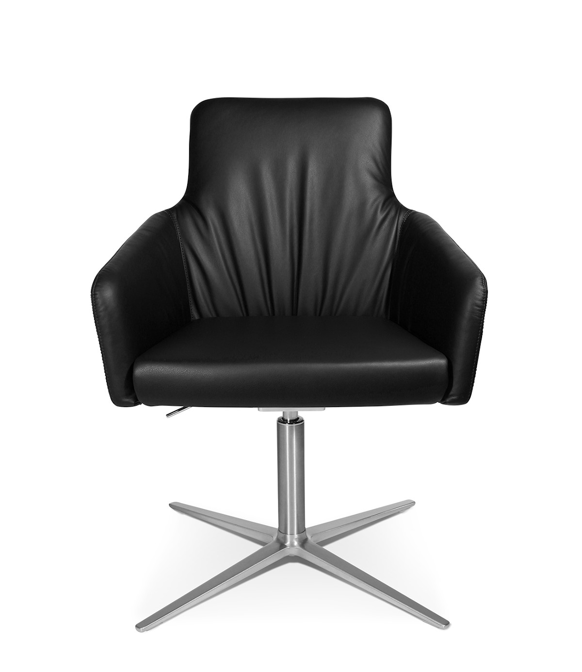 Wagner W-Cube 1CL Sessel mit 4-Strahl-Gestell und stufenloser Höhenverstellung für ergonomisches Sitzen im Büro