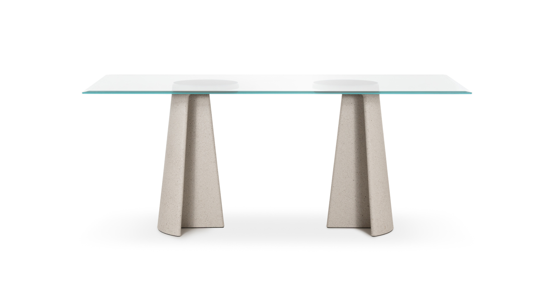 Ancora Tisch, 180 cm, klarglas