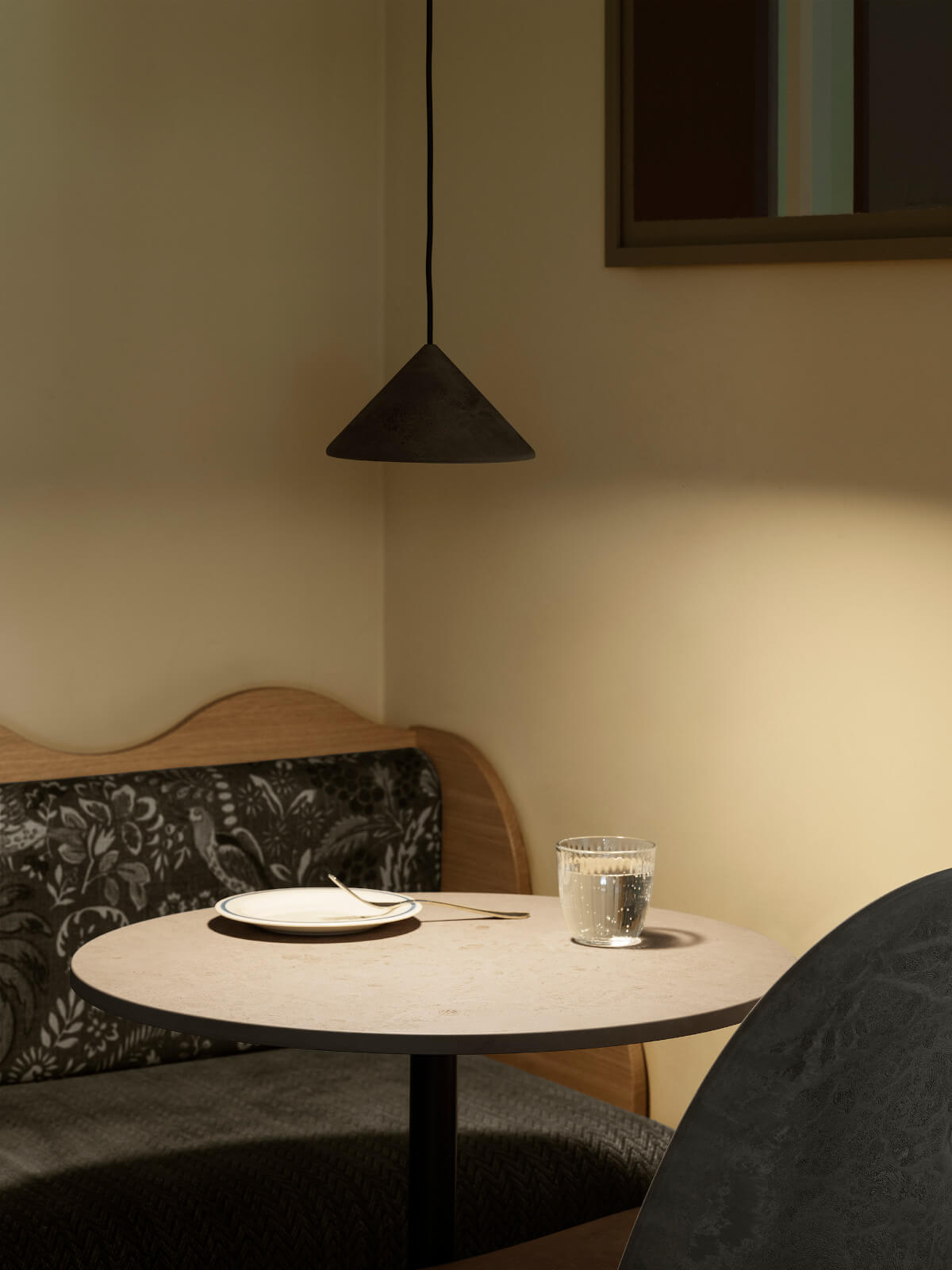 Terra Pendelleuchte, coffee waste black