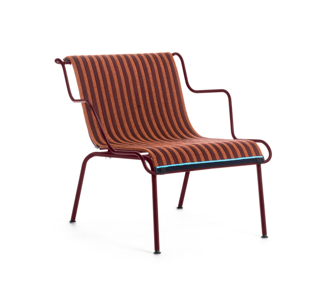 Magis South Loungesessel Sitzauflage, rot-orange, hochwertiges Polster, bequem, modernes italienisches Design