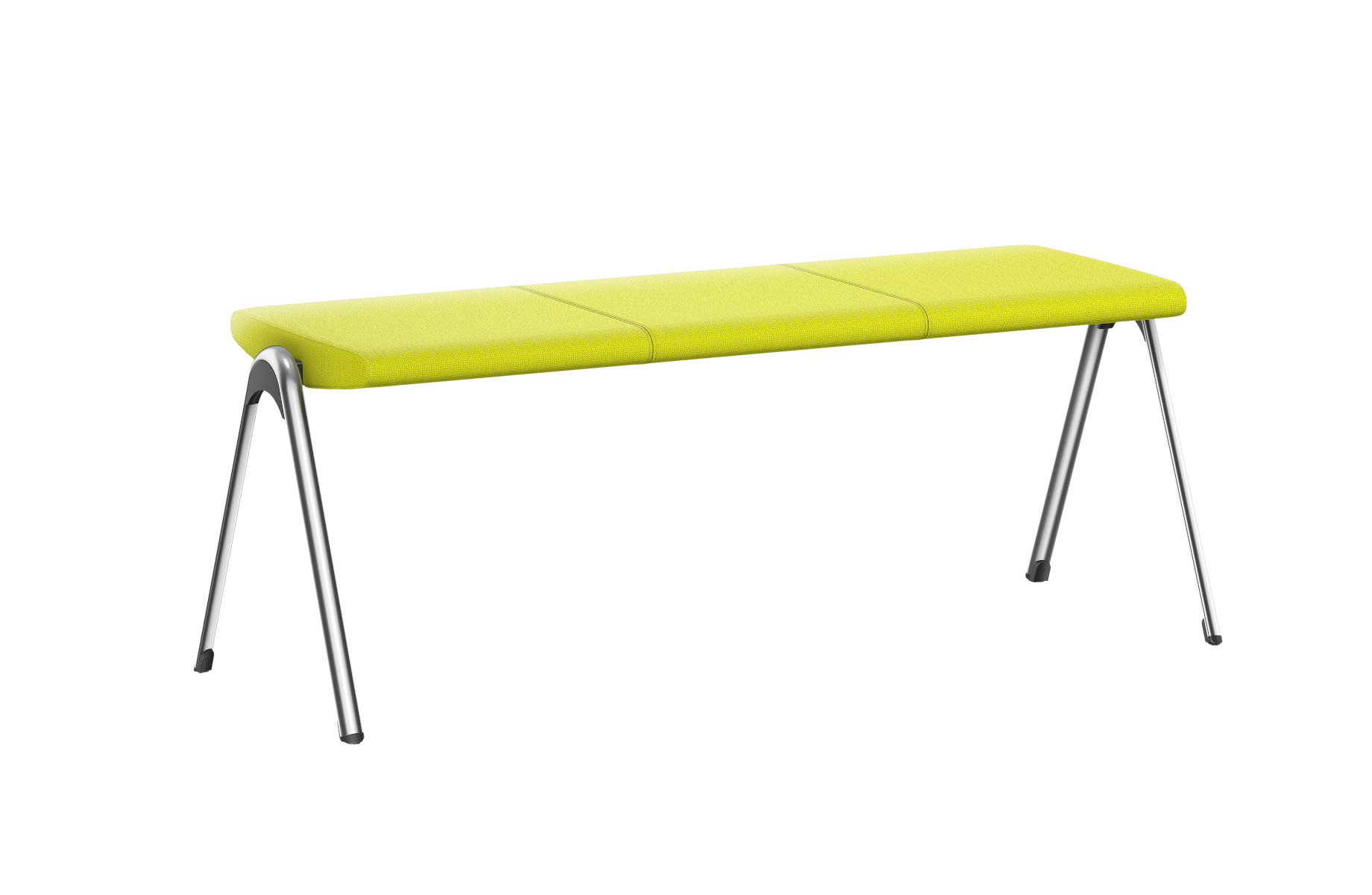 Interstuhl VLEGSis3 V113P Sitzbank mit gepolsterter Sitzfläche, robustes Metallgestell, moderne Büroeinrichtung