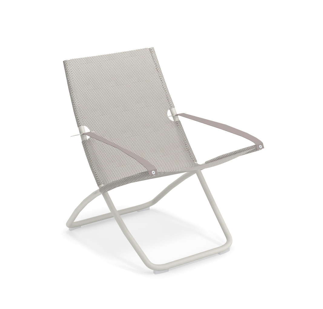 Snooze Liegestuhl, weiß / eis