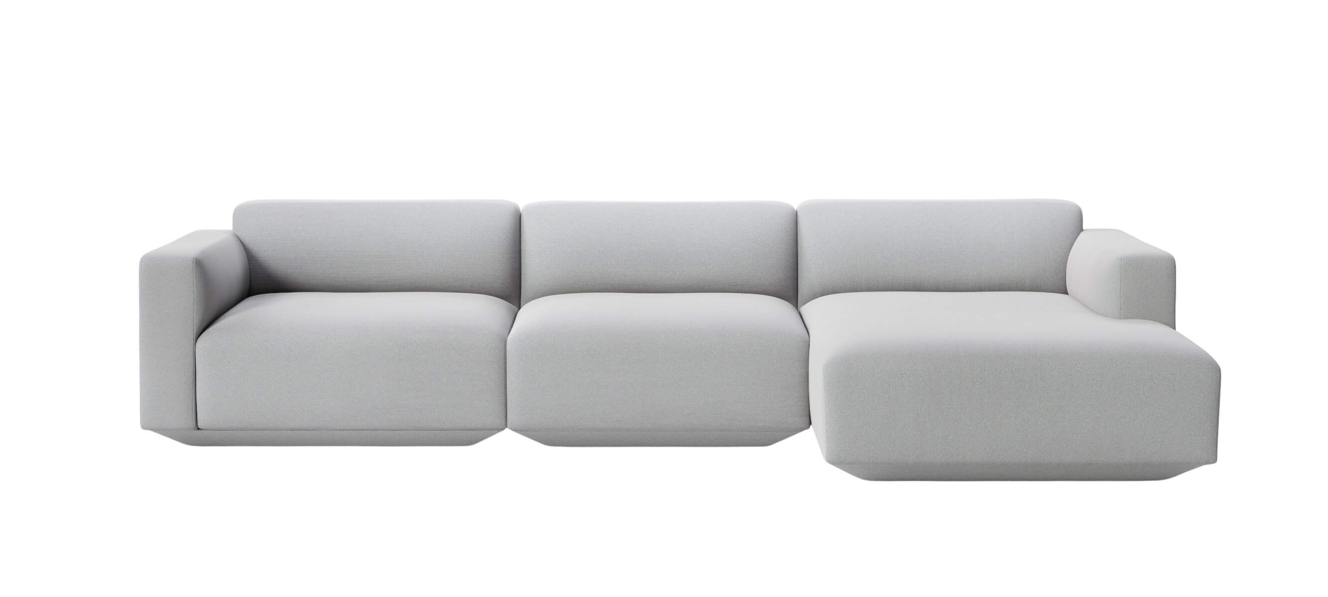 &Tradition Develius Sofa Konfiguration F, clay, skandinavisches Design, komfortabel und elegant – gemütlich im Wohnzimmer