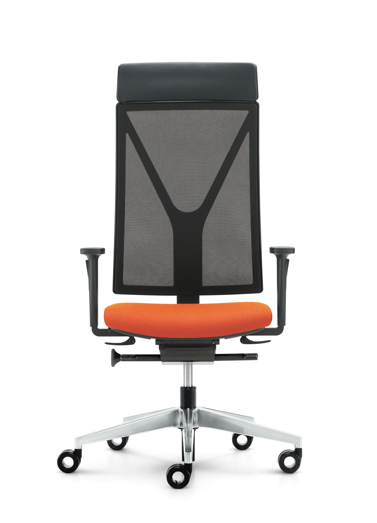 Yanos Drehstuhl mit Rückenaufsatz