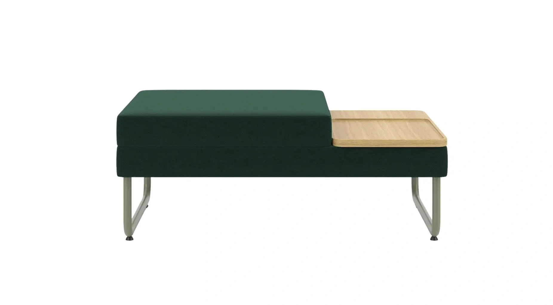 Nowy Styl Play&Work Sitzpouf 1,5-Sitzer mit integriertem Ablagetisch für moderne Büro-, Lounge- und Aufenthaltsbereiche.