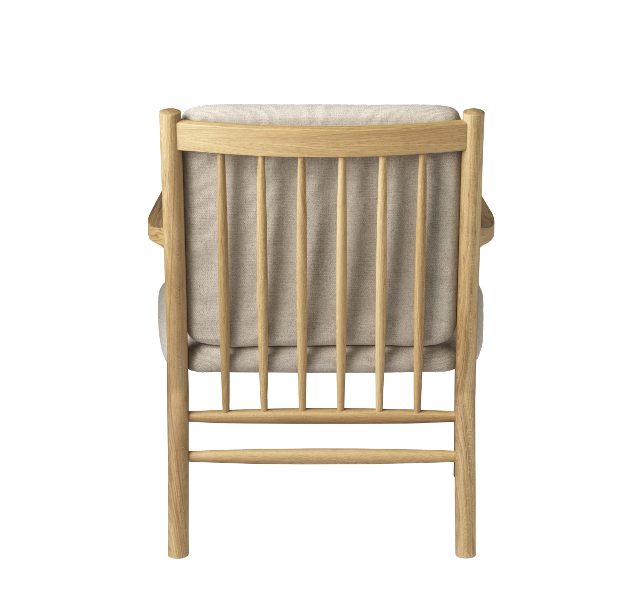 FDB Møbler J147 Sessel, skandinavisch, Eiche natur, beige, ergonomisch, langlebig, nachhaltig