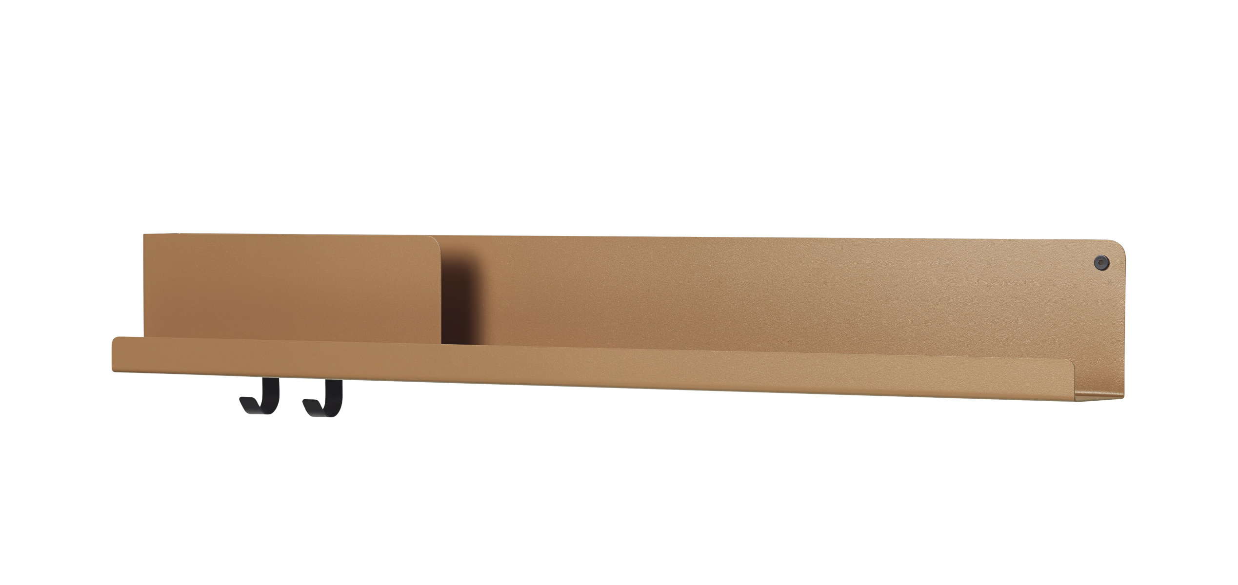 Folded Wandregal, 96 x 13 cm, schwarz
