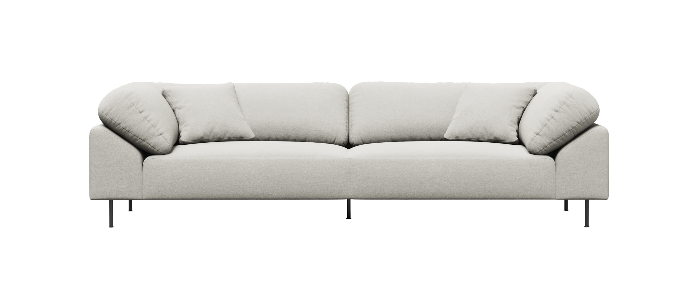 Collar Sofa 3-Sitzer, off white bouclé