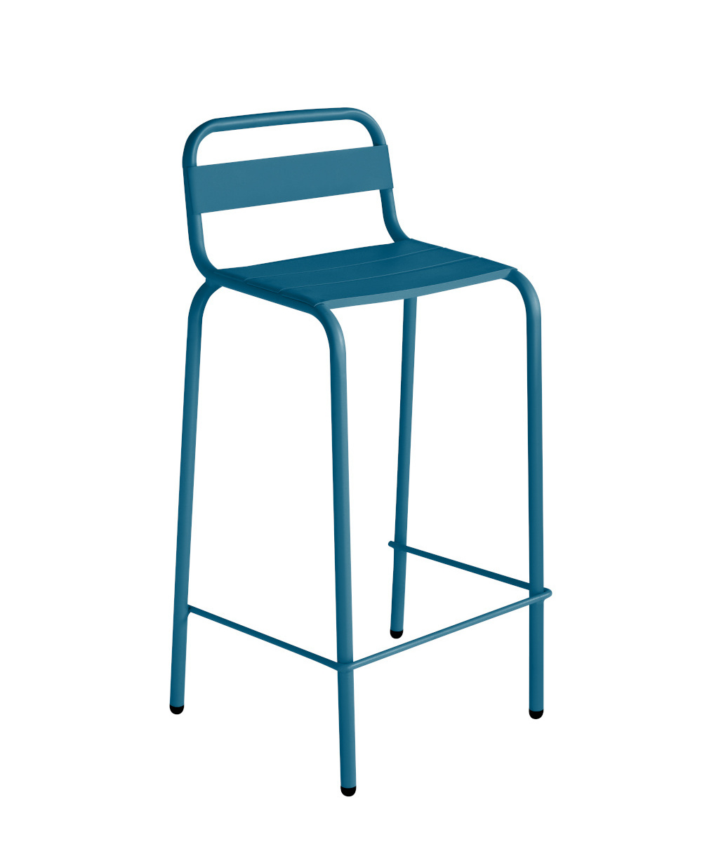 Barceloneta Barhocker, höhe 79 cm, azurblau