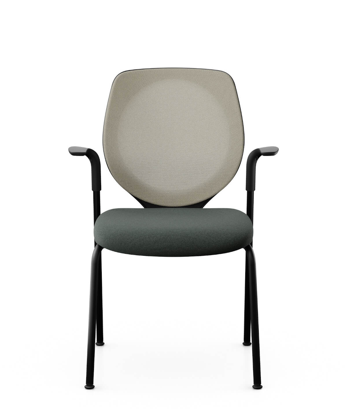 Giroflex 353-7004 Besucherstuhl mit Netzrücken und Armlehnen, ergonomischer Konferenzstuhl