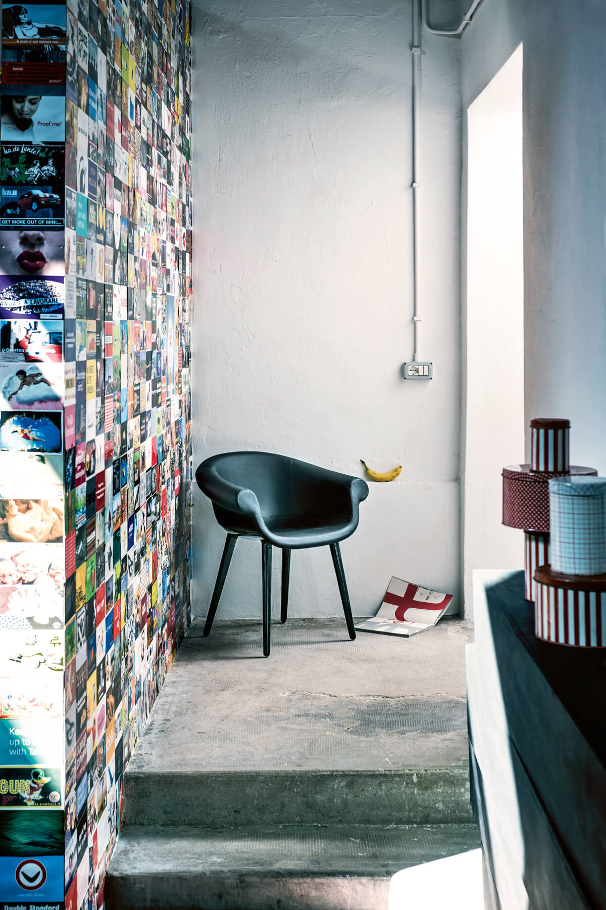 Schwarzer Magis Cyborg Lord Stuhl am Schreibtisch, bequem, futuristisch, ideal für Office oder Kreativräume