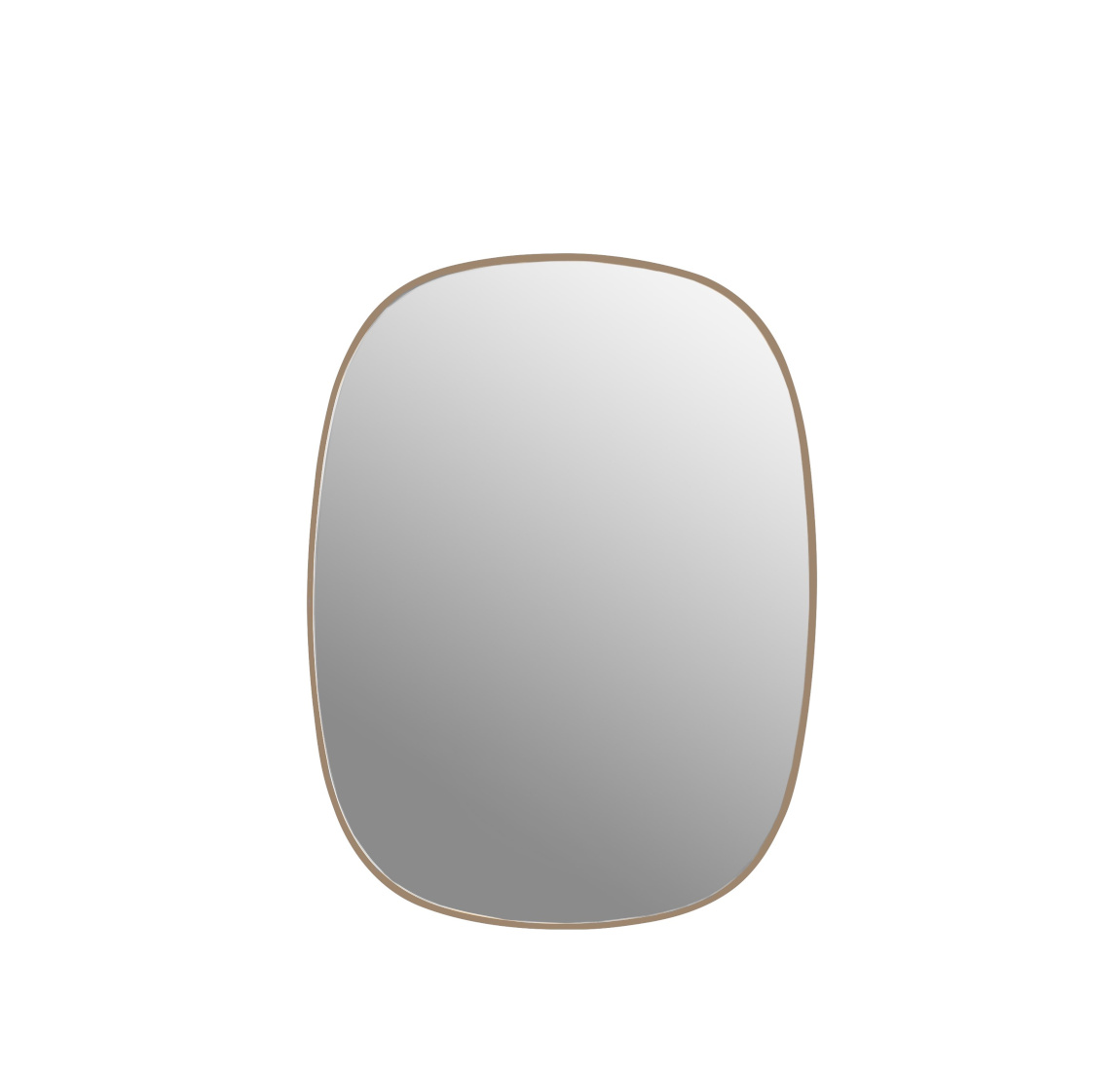 Framed Spiegel, small, rosa / glasklar Framed Spiegel, small, rosa / glasklar